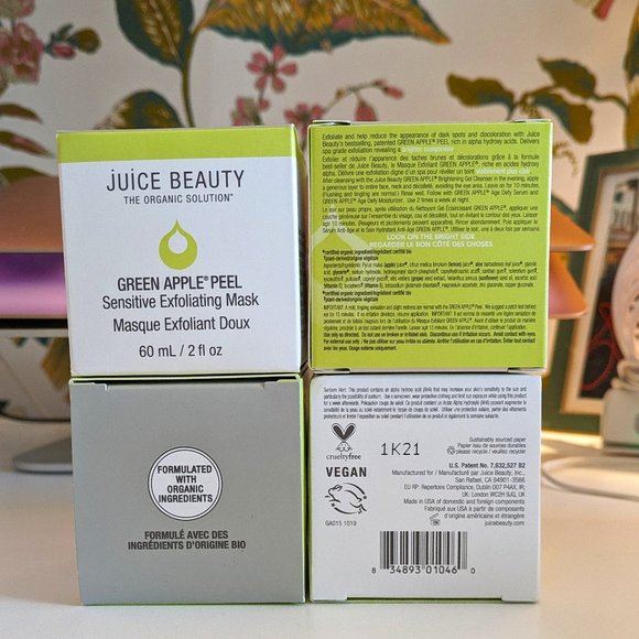 Juice Beauty Green Apple Peel Sensitive Exfoliating Mask NIB - Picture 1 of 12